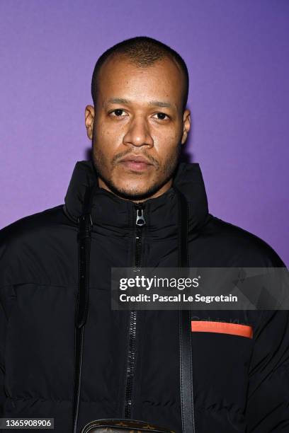 Heron Preston attends the Louis Vuitton Fall/Winter 2022/2023 show as part of Paris Fashion Week on January 20, 2022 in Paris, France.