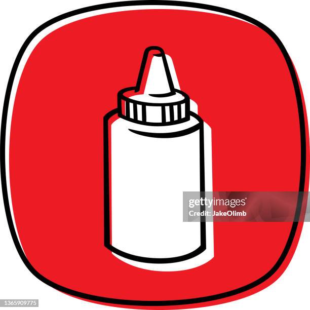ketchup doodle 2 - kitchen condiments stock illustrations