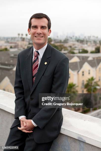 Los Angeles City Council President Eric Garcetti on March 20, 2007 in Hollywood, California.