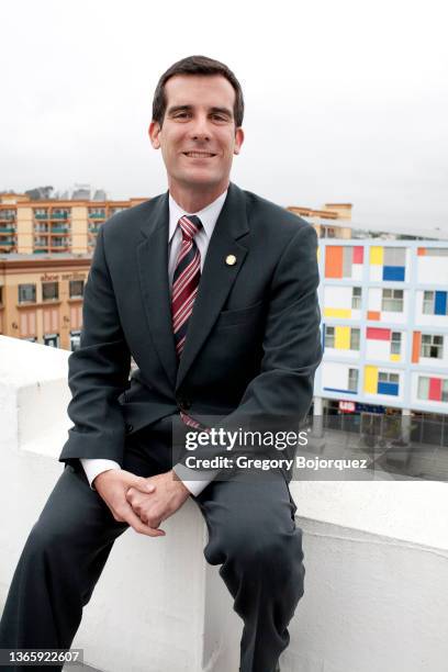 Los Angeles City Council President Eric Garcetti on March 20, 2007 in Hollywood, California.