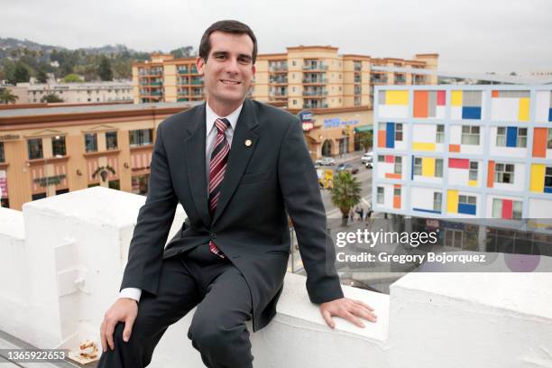 Los Angeles City Council President Eric Garcetti on March 20, 2007 in Hollywood, California.