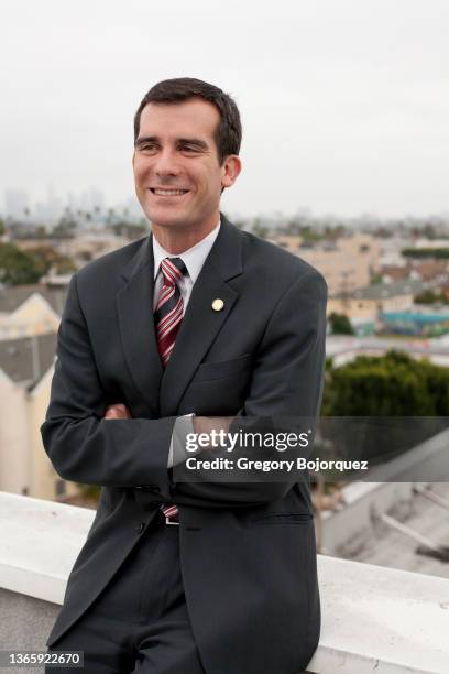 Los Angeles City Council President Eric Garcetti on March 20, 2007 in Hollywood, California.