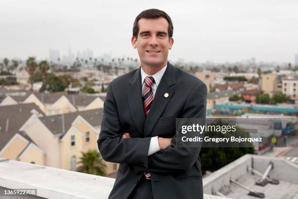 Los Angeles City Council President Eric Garcetti on March 20, 2007 in Hollywood, California.