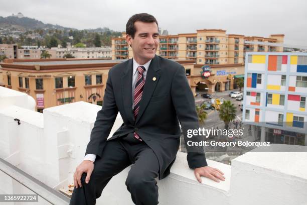 Los Angeles City Council President Eric Garcetti on March 20, 2007 in Hollywood, California.