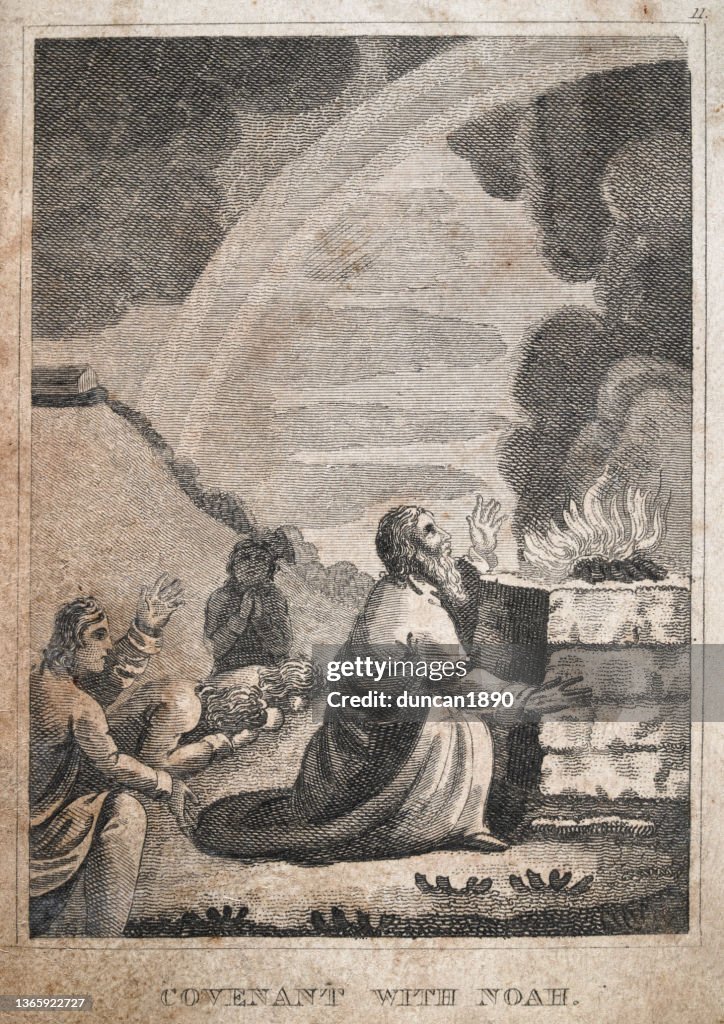 Gods Covenant With Noah From Biblical Book Of Genesis Old Testament gods-covenant-with-noah-from-biblical-book-of-genesis-old-testament