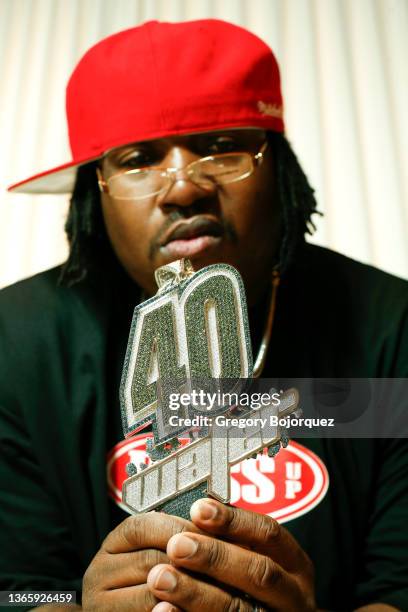 American rapper E-40 at Warner Brother Records on September 15, 2008 in Burbank, California.