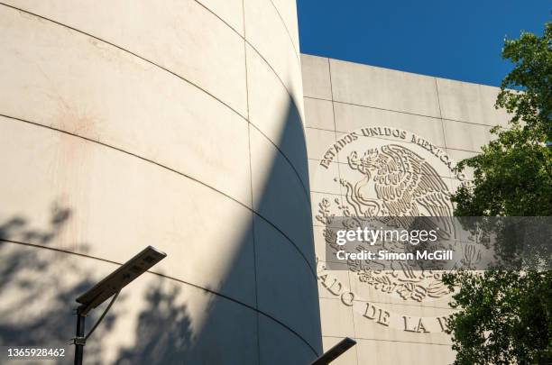 edificio del senado de la república méxicana (senate building of the republic of mexico), cuauhtémoc, mexico city, mexico - senado imagens e fotografias de stock