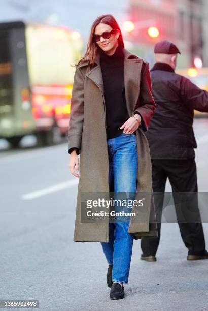 Karlie Kloss is seen on January 20, 2022 in New York City.