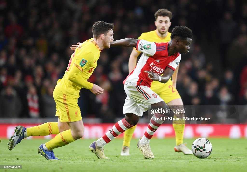 Arsenal v Liverpool - Carabao Cup Semi Final Second Leg