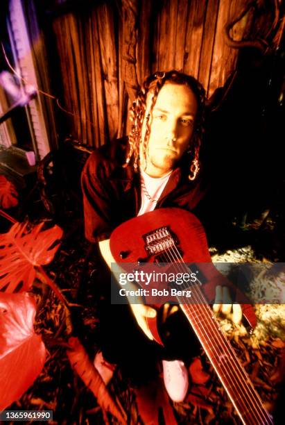 American musician, singer and songwriter Brian "Head" Welch, of the American nu metal band Korn, poses for a portrait circa September, 1998 in Los...