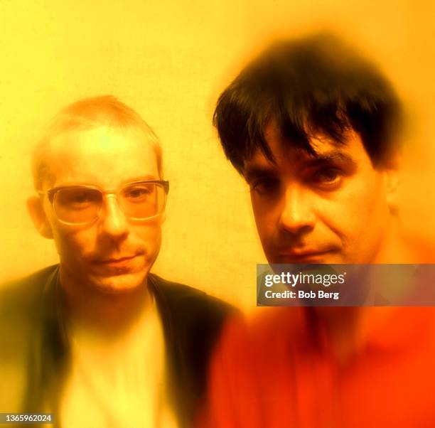 English songwriter, bassist and guitarist Darren Belk and English musician and songwriter David Gedge, of the English indie rock group The Wedding...