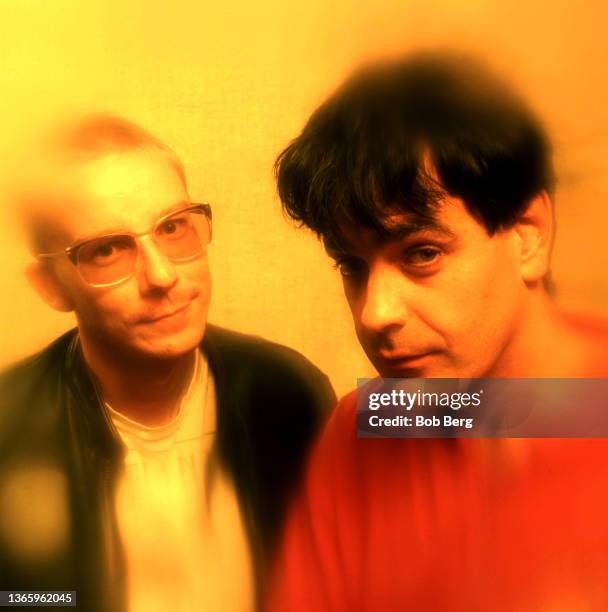 English songwriter, bassist and guitarist Darren Belk and English musician and songwriter David Gedge, of the English indie rock group The Wedding...