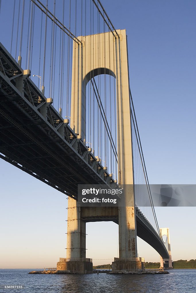 USA, New York State, New York City, Manhattan, Verrazano-Narrows Bridge