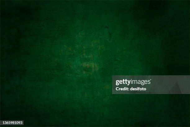 ダークエメラルドグリーン色のテクスチャの傷、空の、真ん中に輝きを持つ空白の水平ベクトルの背景 - エメラルドグリーン点のイラスト素材／クリップアート素材／マンガ素材／アイコン素材
