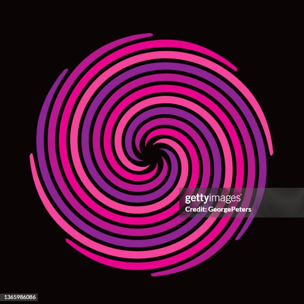 spiral vortex icon - epicenter stock illustrations