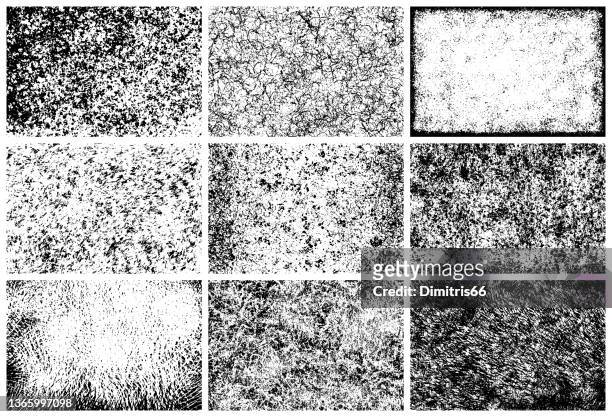 grunge texture backgrounds collection - turf stock illustrations