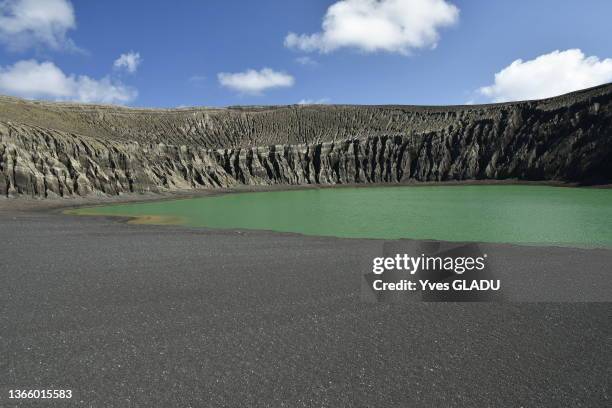 Volcan Hunga Tonga le 20 aout 2018.