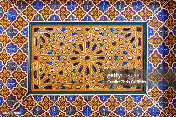 marrakesh, morocco - textured ceiling stock pictures, royalty-free photos & images