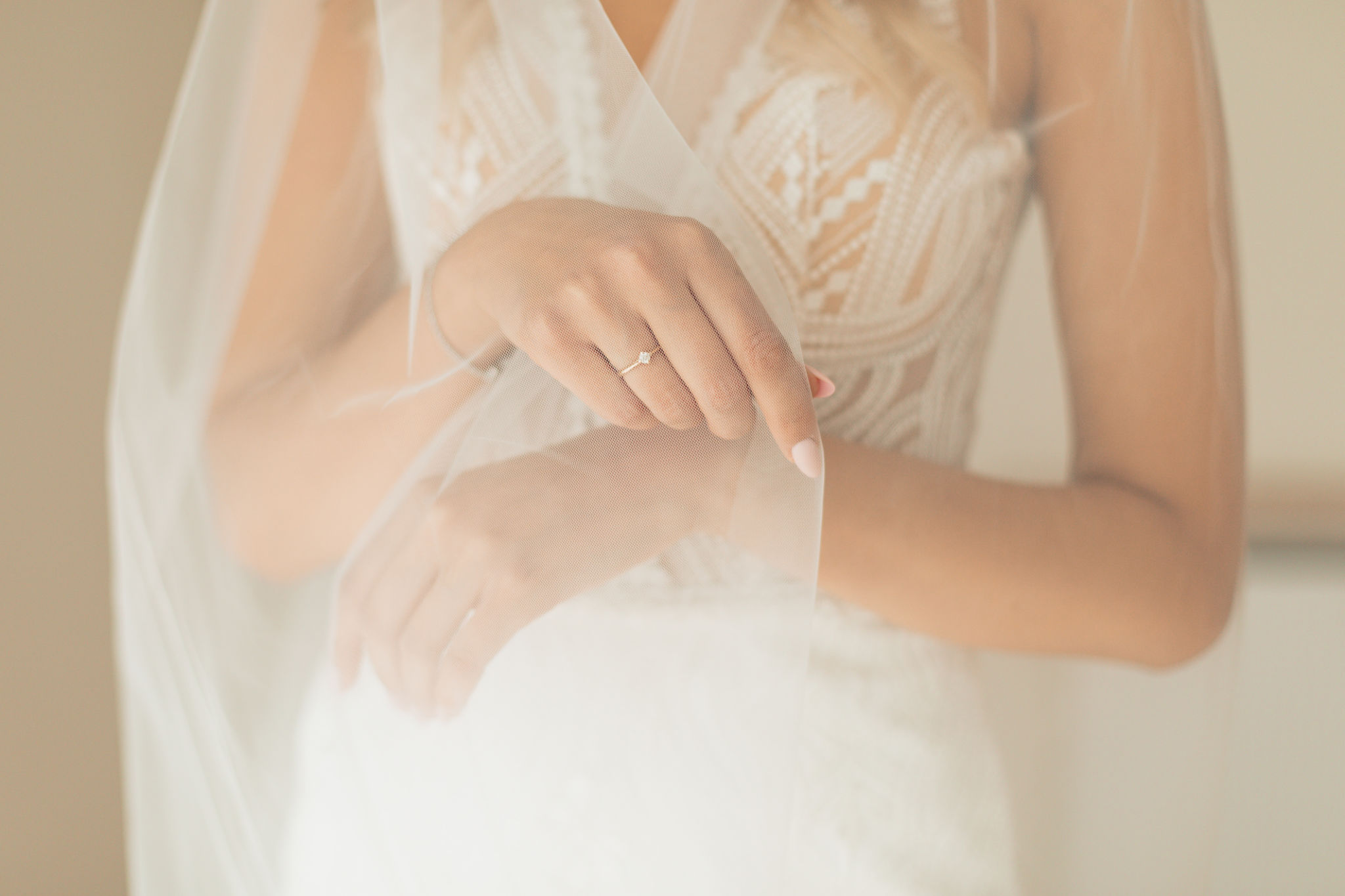 wedding manicure preparation