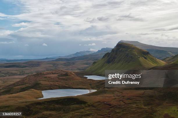 quiraing - cuillins stockfoto's en -beelden