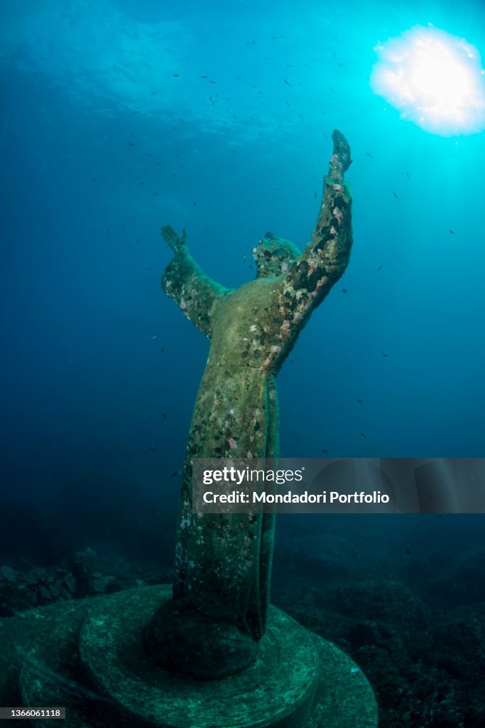 Christ of the abyss in San Fruttuoso