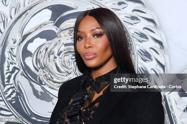 Naomi Campbell attends the Dior Homme Fall/Winter 2022/2023 show as part of Paris Fashion Week on January 21, 2022 in Paris, France.