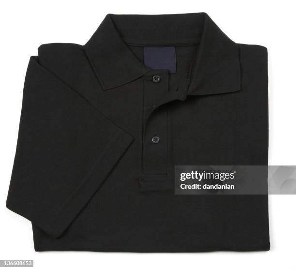 black shirt - polo shirt stock pictures, royalty-free photos & images