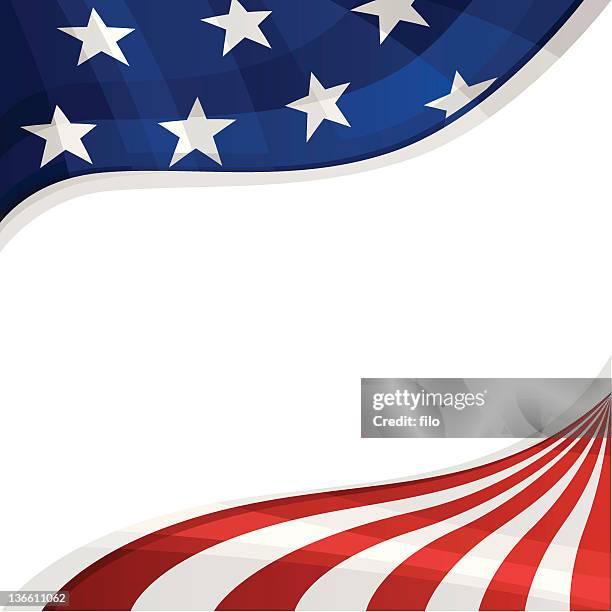 patriotic background - us border stock illustrations