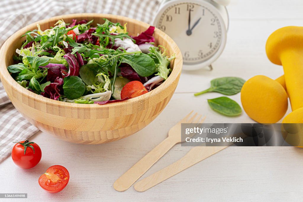 Healthy food and diet concept.