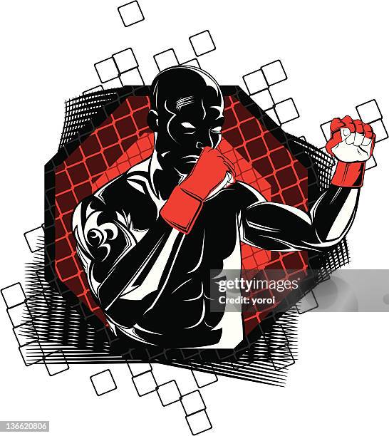 fighter - boxer stock illustrations