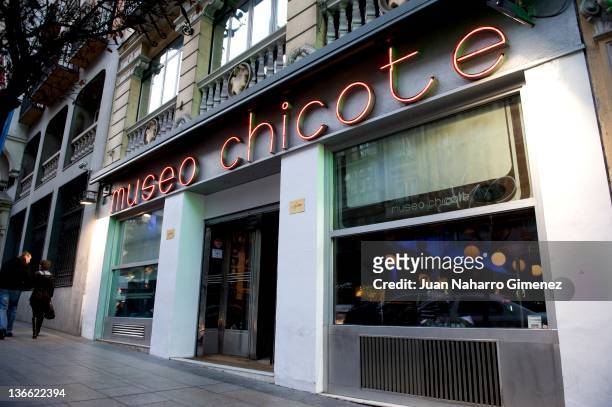 Museo Chicote" on January 6, 2012 in Madrid, Spain. Opened by Perico Chicote in 1931, the "Museo Chicote" is one of the first local of cocktail in...