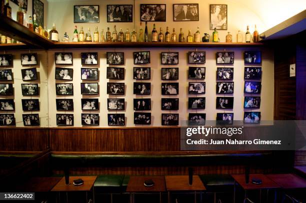 Museo Chicote" on January 6, 2012 in Madrid, Spain. Opened by Perico Chicote in 1931, the "Museo Chicote" is one of the first local of cocktail in...