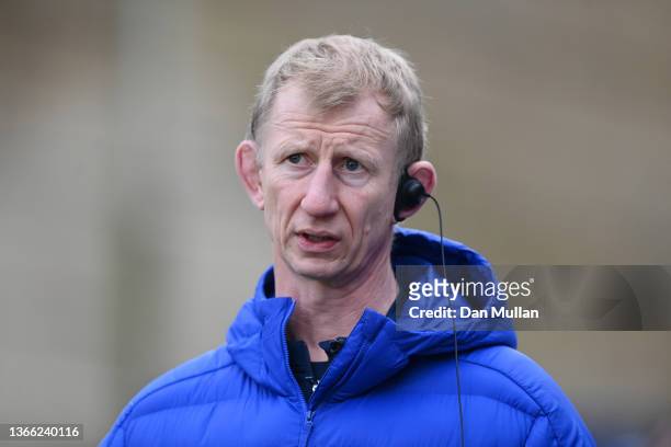 Leo Cullen, Head Coach of Leinster looks on prior to the Heineken Champions Cup match between Bath Rugby and Leinster Rugby at The Recreation Ground...