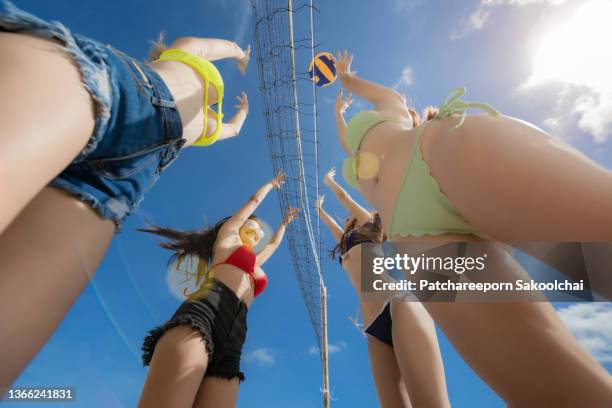 playing - beach volley 個照片及圖片檔