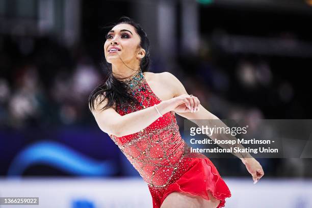 Gabrielle Daleman of Canada competes in the Women's Free Skating during the ISU Four Continents Figure Skating Championships at Tondiraba Ice Hall on...