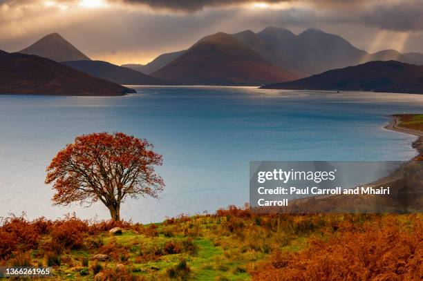 isle of skye from raasay - isle of skye foto e immagini stock