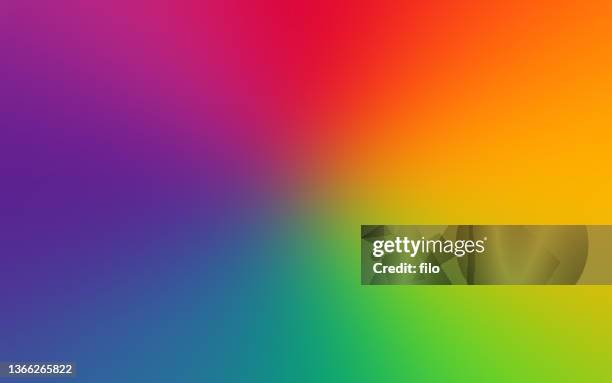 rainbow blur blend abstrakter hintergrund - regenbogen stock-grafiken, -clipart, -cartoons und -symbole