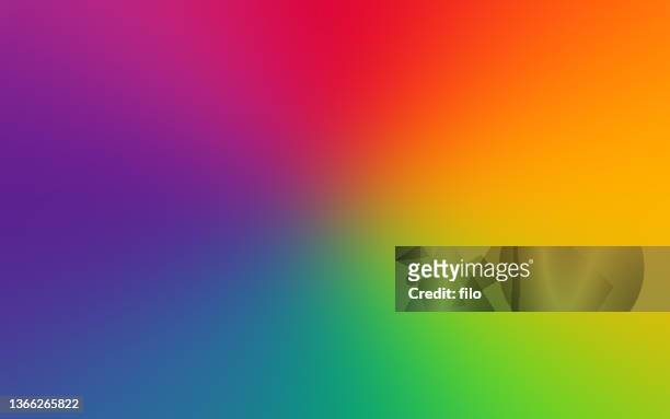 ilustraciones, imágenes clip art, dibujos animados e iconos de stock de rainbow blur blend fondo abstracto - multi coloured