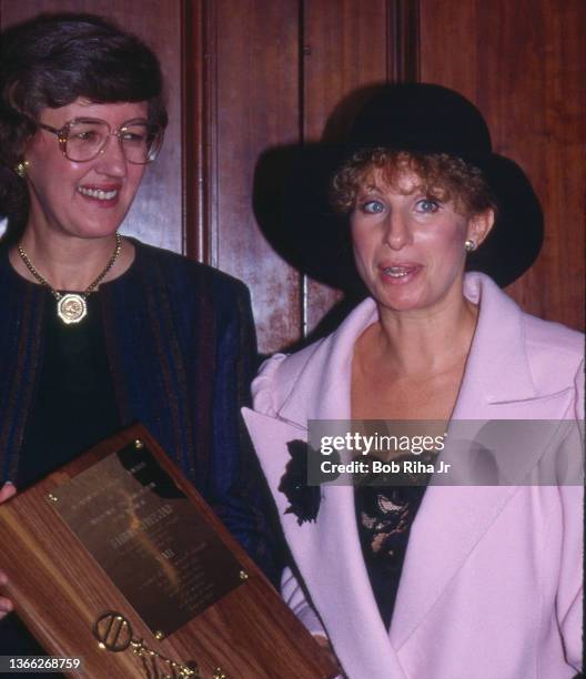 Barbra Streisand arrives to receive a 'Woman of Courage' Award presented to her by National Organization of Women , June 6, 1984 in Los Angeles,...