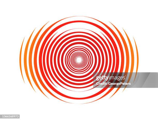 ilustrações de stock, clip art, desenhos animados e ícones de concentric circle icon - alarme