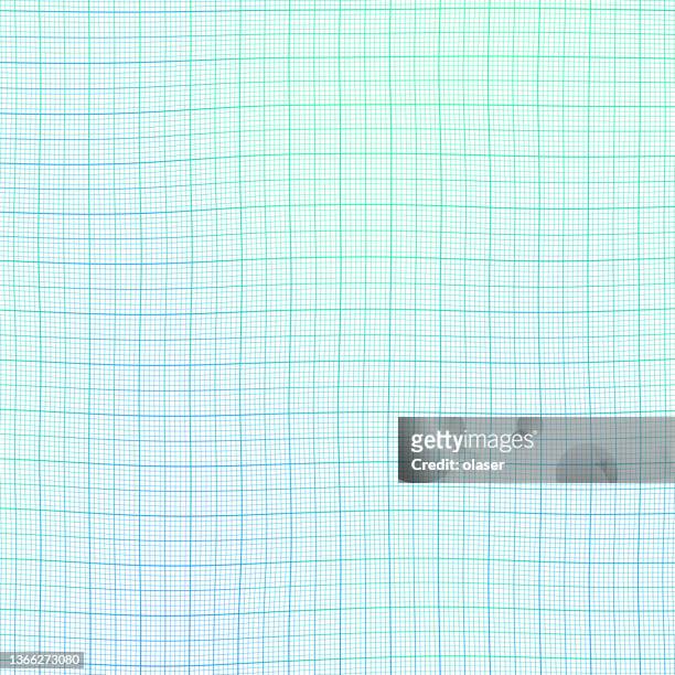 blue - green uneven grid paper - graph paper stock illustrations
