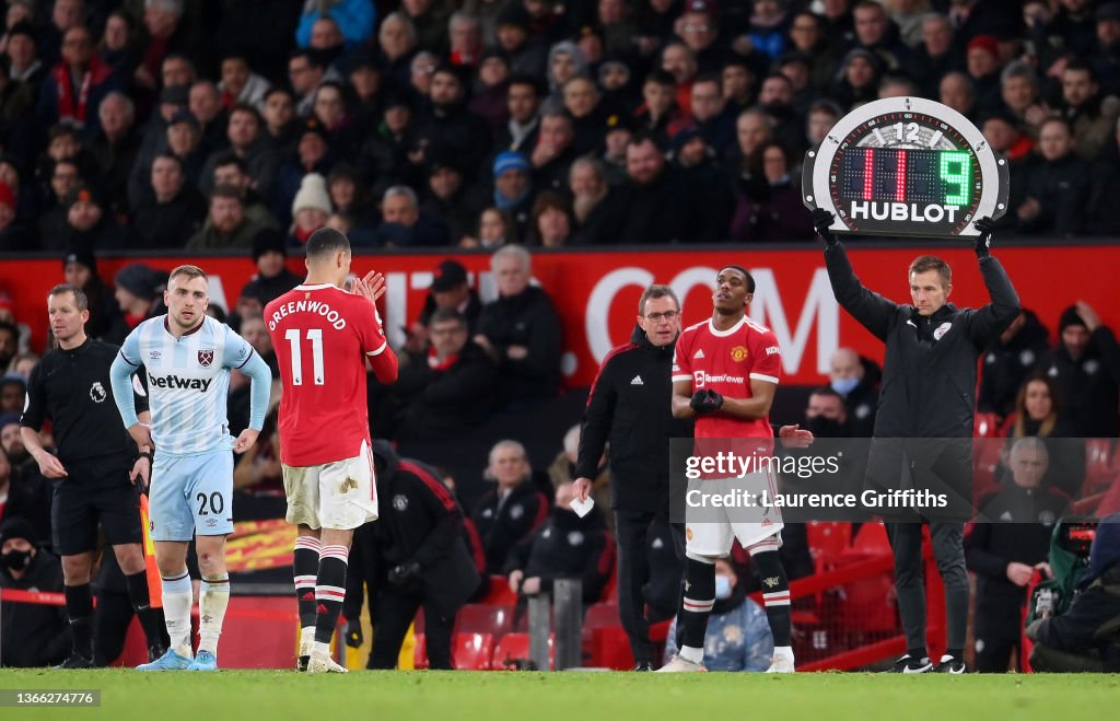 Manchester United v West Ham United - Premier League