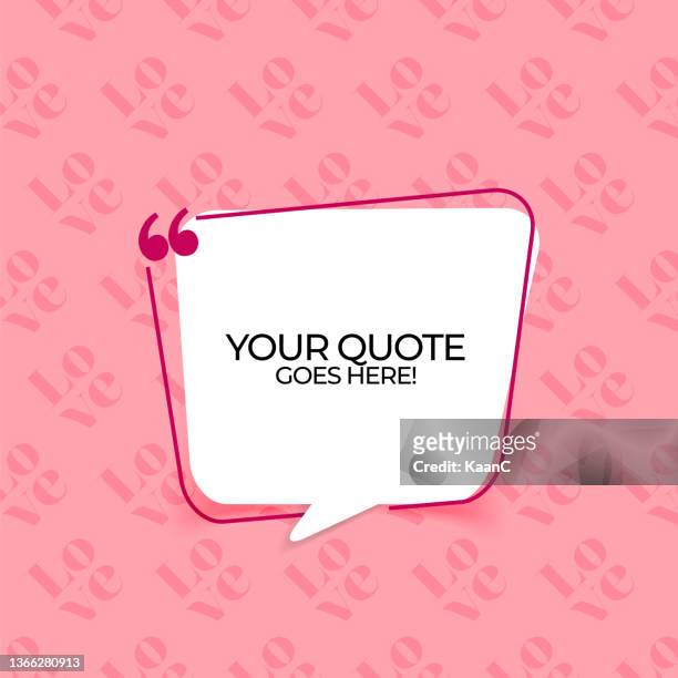 abstract love background. quote or speech bubble shape on love background. vector illustration stock illustration - striped suit stock illustrations