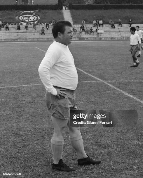 The hungarian player soccer player ef Real Madrid Ferenc Puskas , Madrid, Spain, 1969.