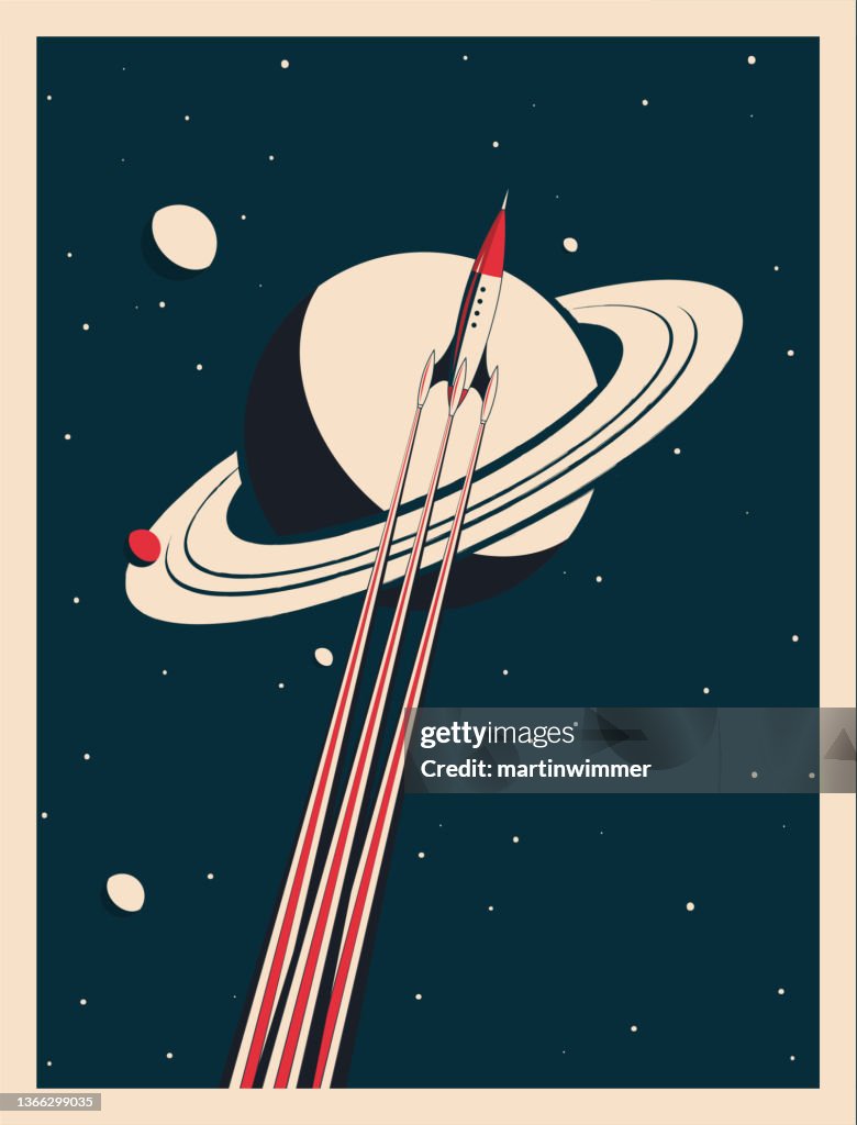 Vintage Raketenposter