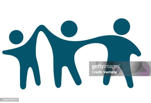 familiendesign element - three people stock-grafiken, -clipart, -cartoons und -symbole