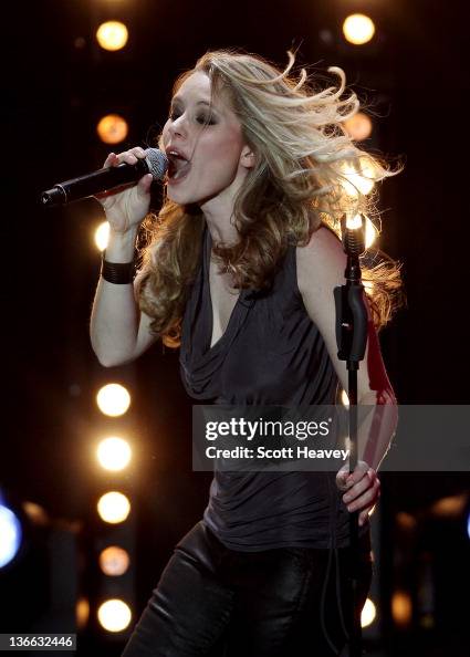 Tanja Rapper Tanja, lead singer of Swiss pop band Tinkabelle performs during the ...