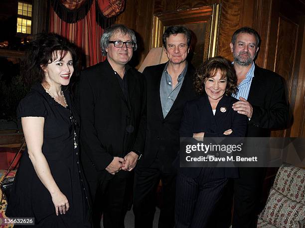 Helena Bonham Carter, Simon Curtis, Colin Firth, Zoe Wanamaker and Hugh Bonneville attend a special screening of "My Week With Marilyn" hosted by...