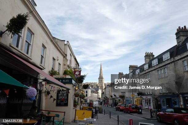 General views around the Roman city of Bath Spa in Somerset on January 04, 2022 in Bath Spa, England, UK.