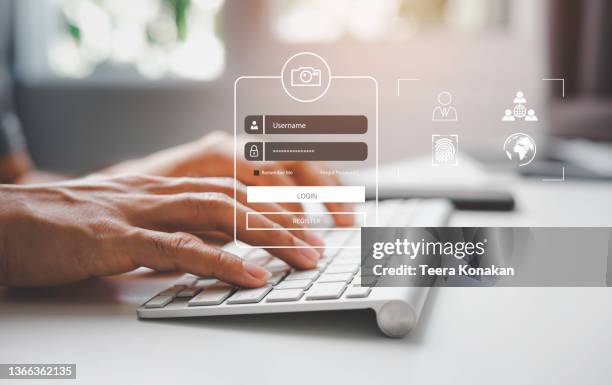 cybersecurity, data security and data access must be recognized first. secure internet connection, advanced security encryption. - privacy fotografías e imágenes de stock